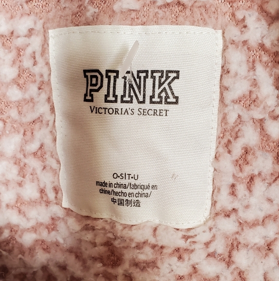PINK by Victorias secret sherpa cardigan  osfm - Picture 4 of 9